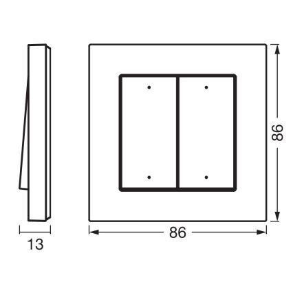 Osram - SMART+ 4-Button Wireless Switch 5V Wi-Fi