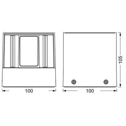 Osram - LED RGBW Dimmable outdoor wall light SMART+ BEAM LED/8W/230V 3000-6500K IP44 Wi-Fi