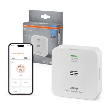 Osram - SMART+ Carbon Monoxide Detector 2xAA Wi-Fi