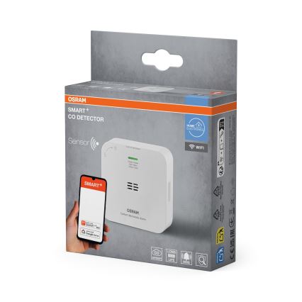 Osram - SMART+ Carbon Monoxide Detector 2xAA Wi-Fi