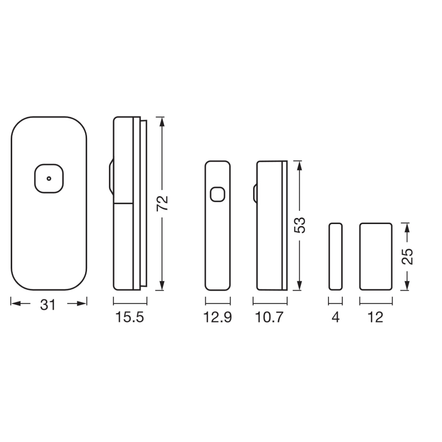 Osram - SMART+ Contact Sensor 3.7V Wi-Fi 500 mAh
