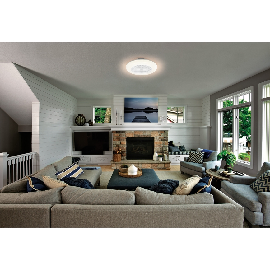 Osram - SMART+ Dimmable LED Ceiling Fan Light, 75 W, 230 V, 3000–6500 K, Wi-Fi + Remote Control