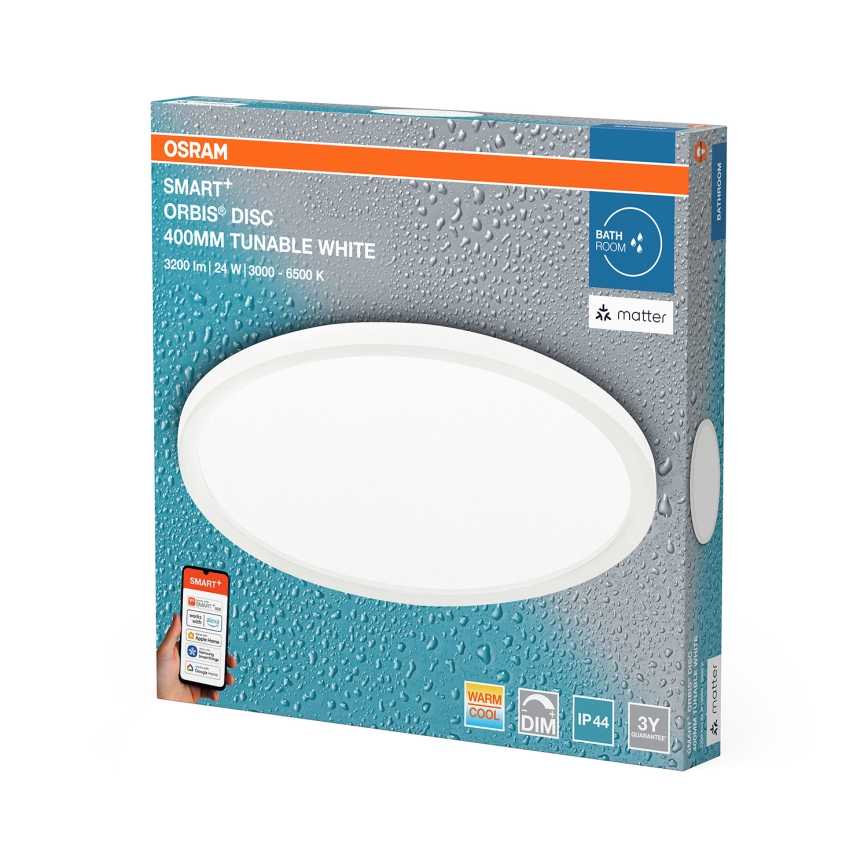 Osram - SMART+ DISC LED Dimmable Bathroom Ceiling Light LED/24W/230V 3000-6500K IP44 Wi-Fi