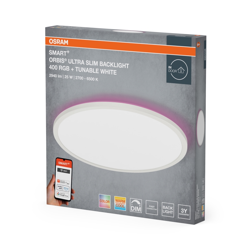 Osram - LED RGBW Dimmable Ceiling Light SMART+ ORBIS LED/25W/230V Ø 40 cm 2700-6500K Wi-Fi