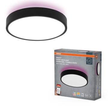 Osram - SMART+ ORBIS LED RGBW Dimmable Ceiling Light, 28W, 230V, 35 cm diameter, 2700-6500K, Wi-Fi