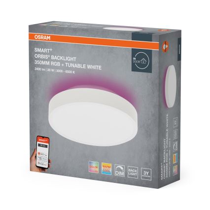Osram - LED RGBW Dimmable Ceiling Light SMART+ ORBIS LED/28W/230V Ø 35 cm 2700-6500K Wi-Fi