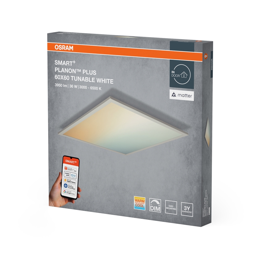 Osram - Dimmable ceiling luminaire SMART+ PLANON LED/36W/230V 60x60 cm 3000-6500K Wi-Fi