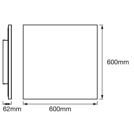 Osram - SMART+ PLANON LED RGBW Dimmable Ceiling Light LED/40W/230V 60x60 cm 3000-6500K Wi-Fi