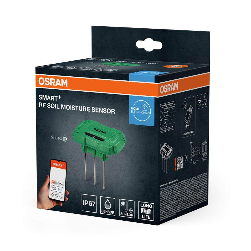 Osram - SMART+ Soil Moisture and Temperature Sensor 3x AAA IP67 Wi-Fi