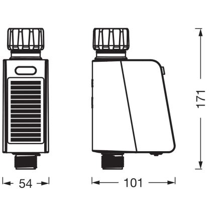 Osram - SMART+ Solar-Powered Irrigation Valve, IP55, Wi-Fi