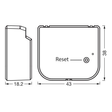Osram - SMART+ switching module for venetian blinds, roller blinds and curtains 230V Wi-Fi