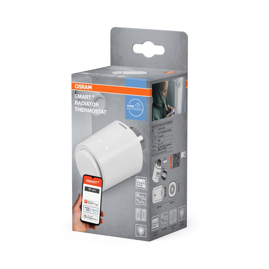 Osram - SMART+ Thermostatic Radiator Valve Head 3xAA Wi-Fi