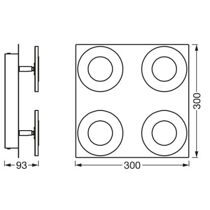 Osram - SMART+ WAVE Dimmable LED Bathroom Ceiling Light LED/24W/230V 3000-6500K IP44 Wi-Fi