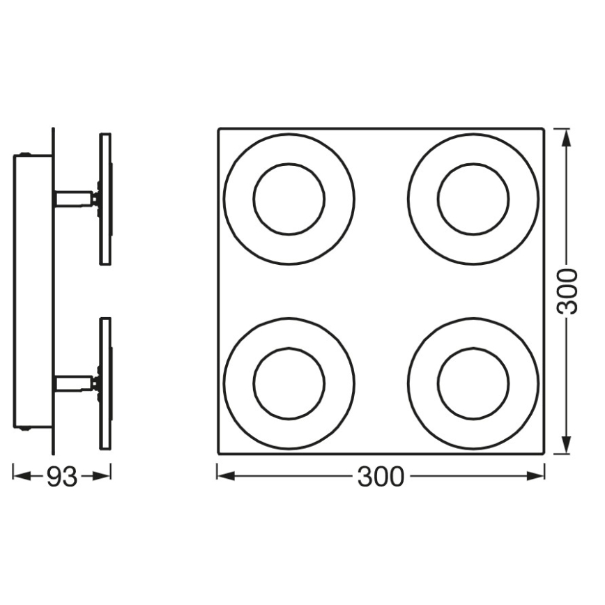 Osram - SMART+ WAVE Dimmable LED Bathroom Ceiling Light LED/24W/230V 3000-6500K IP44 Wi-Fi