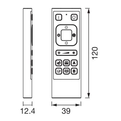 Osram - SMART+ Wi-Fi Remote Control, 3.7 V, 600 mAh