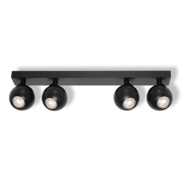 Osram - SPOT SPHERAL 4xGU10/6W/230V black spotlight