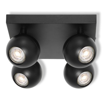Osram - SPOT SPHERAL spotlight 4xGU10/6W/230V black