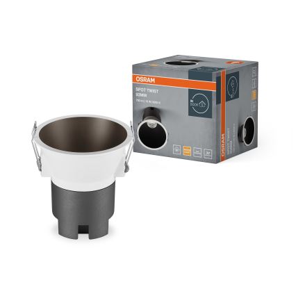 Osram - SPOT TWIST recessed LED downlight LED/10W/230V 3000K Ø 9.3 cm white/black