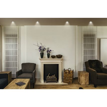 Osram - SPOT TWIST LED recessed downlight LED/5W/230V 3000 K (warm white), Ø 7 cm, white/black