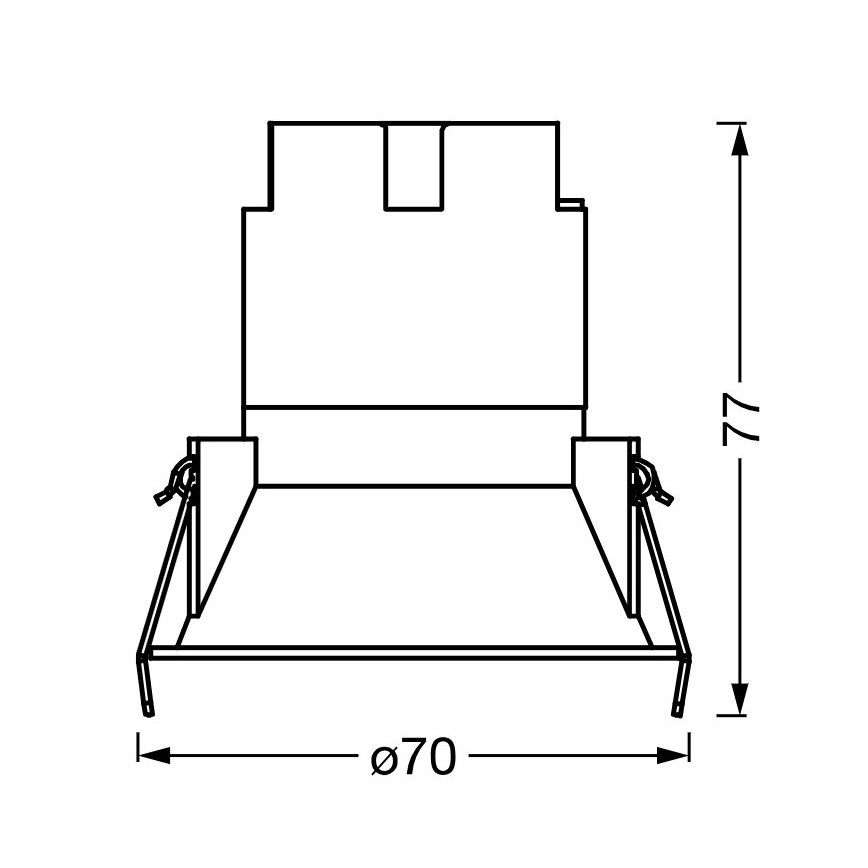 Osram - SPOT TWIST LED Recessed Downlight 5W/230V 3000K Ø 7 cm White/Silver