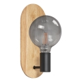 Osram - Wall lamp DECOR WOOD 1xE27/8W/230V rubberwood