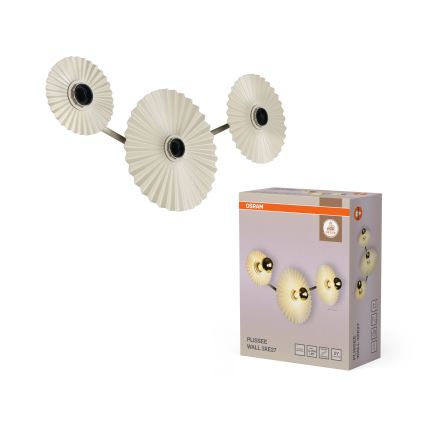 Osram - Wall light PLISSEE 3xE27/15W/230V cream