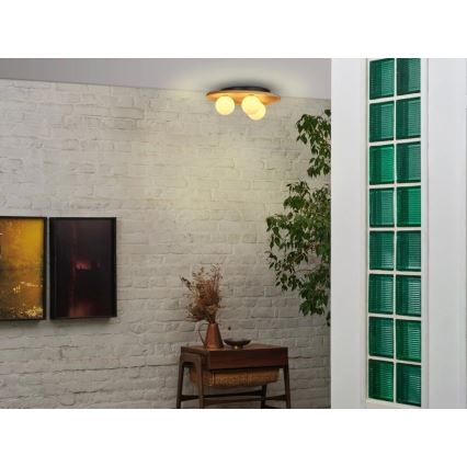 Osram - WOOD NEST ceiling light 3xG9/5W/230V rubberwood