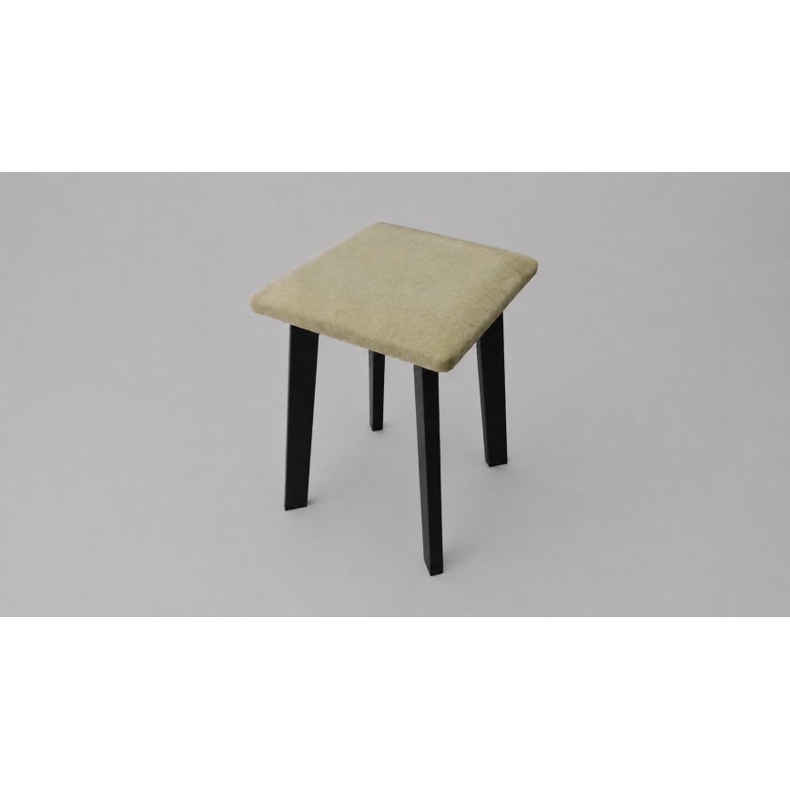Ottoman LUBE 36x36 cm black/green