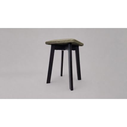 Ottoman LUBE 36x36 cm black/green