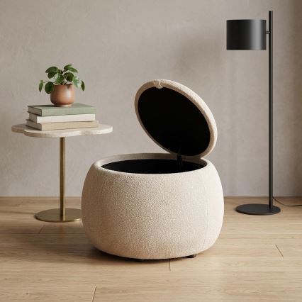 Ottoman PAKS Ø 50 cm beige