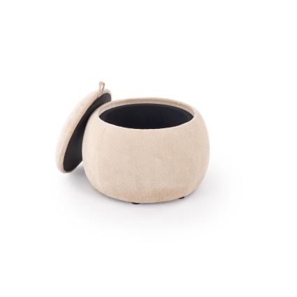 Ottoman PAKS Ø 50 cm beige