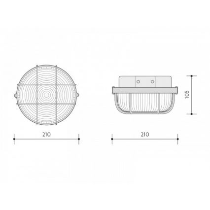 Outdoor Ceiling Light 1xE27/100W/230V