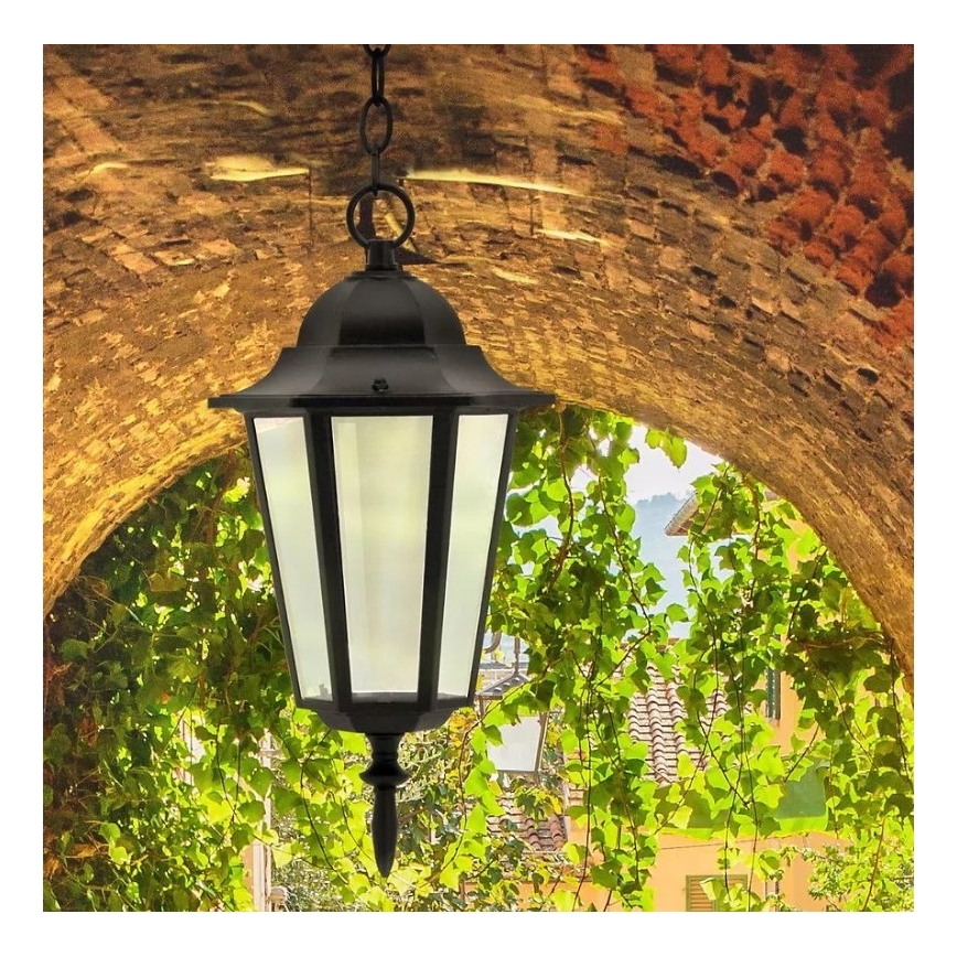 Outdoor chandelier 1xE27/20W/230V IP43 black