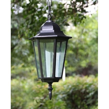 Outdoor chandelier 1xE27/20W/230V IP43 black