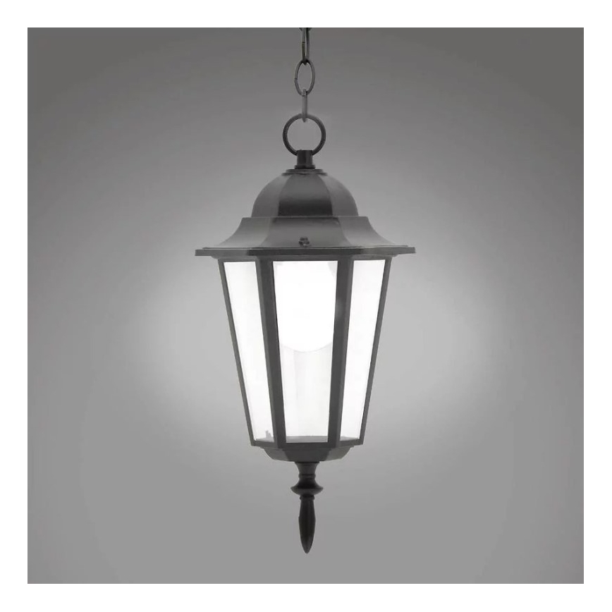 Outdoor chandelier 1xE27/20W/230V IP43 black