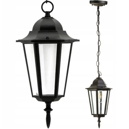 Outdoor chandelier 1xE27/20W/230V IP43 black