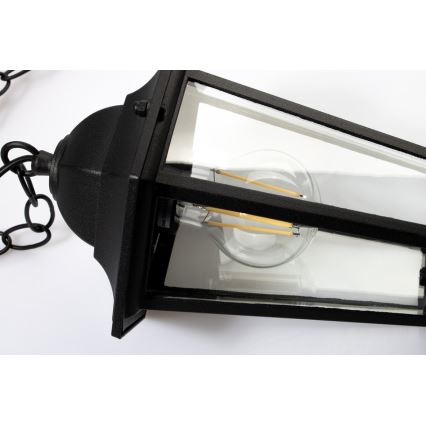Outdoor chandelier 1xE27/20W/230V IP43 black