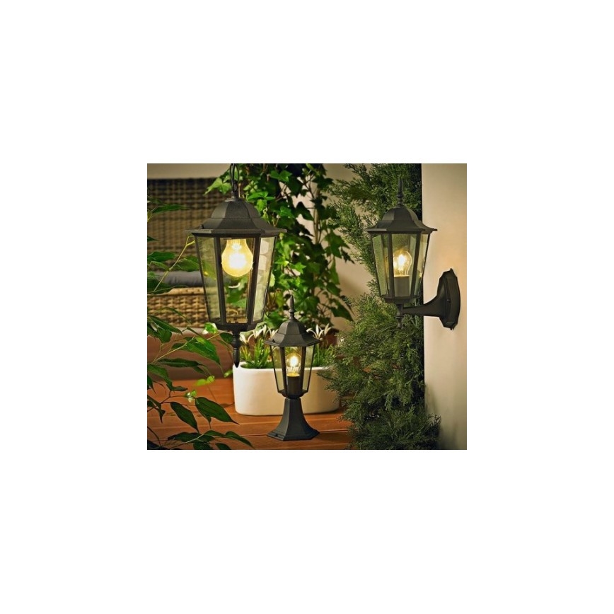 Outdoor chandelier 1xE27/20W/230V IP43 black