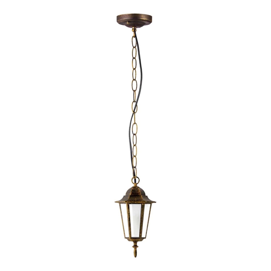 Outdoor chandelier 1xE27/20W/230V IP43 patina