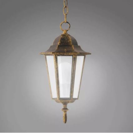 Outdoor chandelier 1xE27/20W/230V IP43 patina