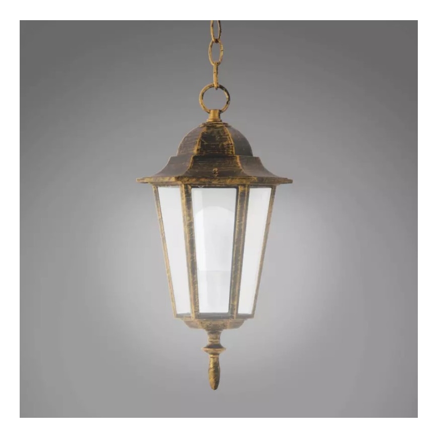 Outdoor chandelier 1xE27/20W/230V IP43 patina