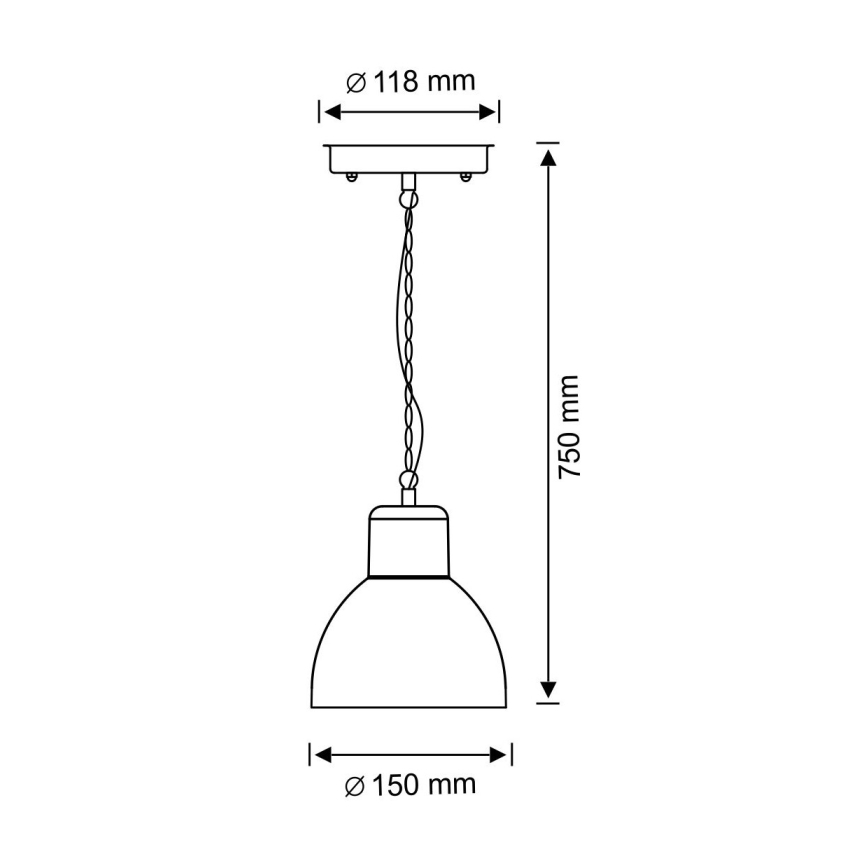 Outdoor chandelier ARNE 1xE27/10W/230V IP44