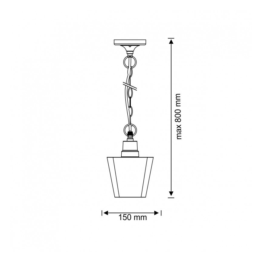 Outdoor chandelier GIZA 1xE27/10W/230V IP44