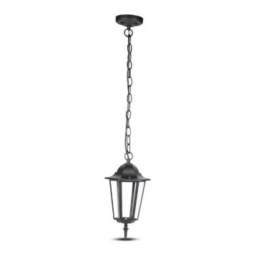 Outdoor chandelier on a chain 1xE27/40W/230V IP44 black