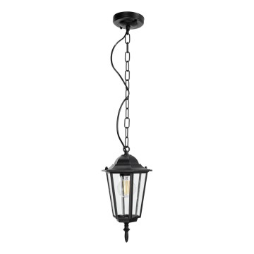 Outdoor chandelier on a chain 1xE27/60W/230V black