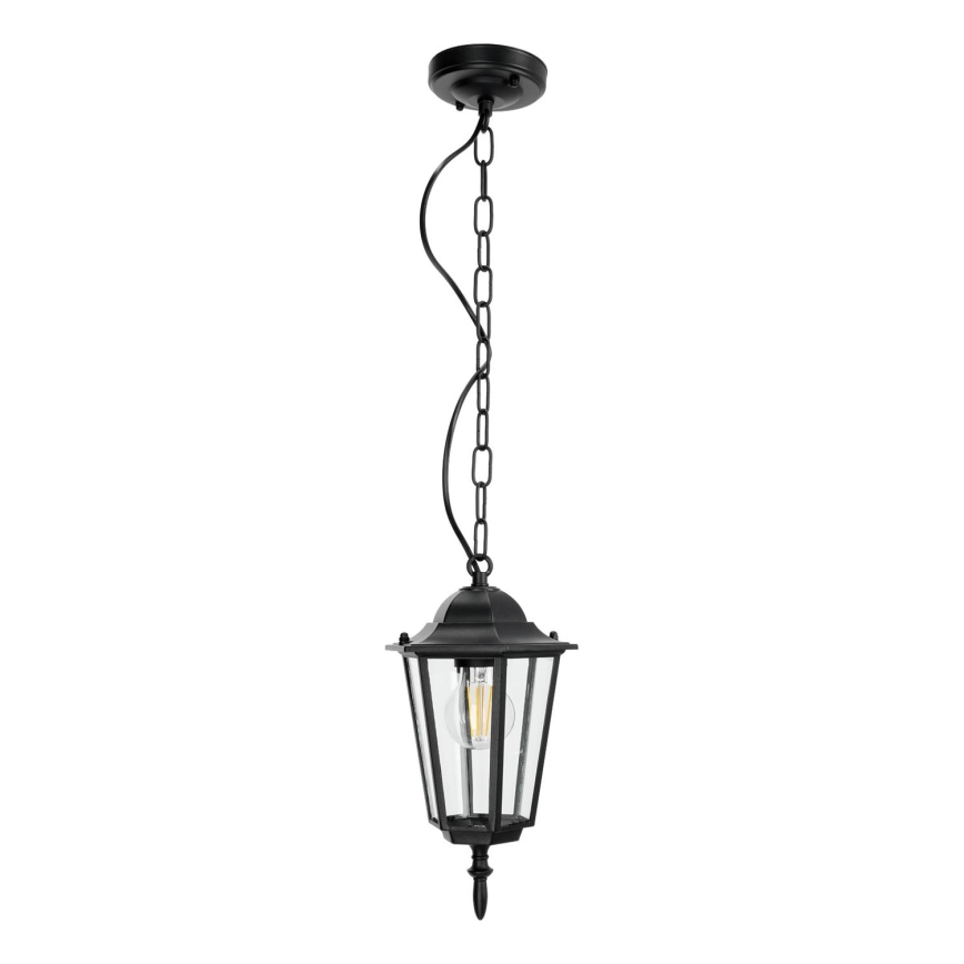 Outdoor chandelier on a chain 1xE27/60W/230V black