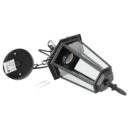 Outdoor chandelier on a chain 1xE27/60W/230V black