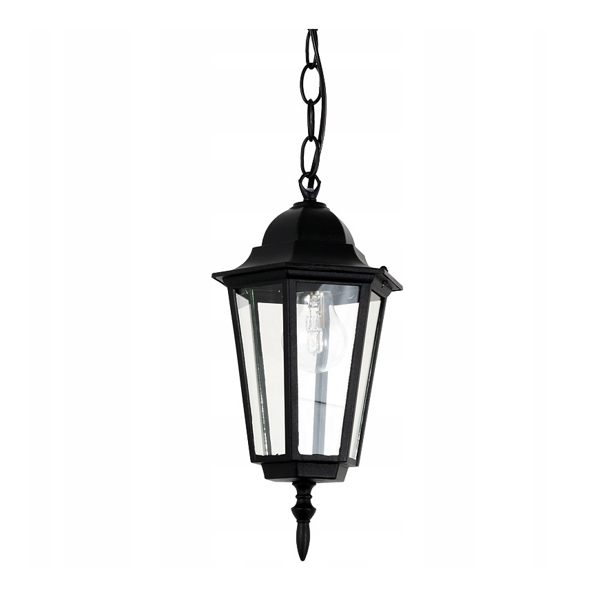 Outdoor chandelier on a chain 1xE27/60W/230V black