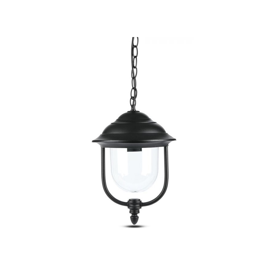 Outdoor chandelier on a chain 1xE27/60W/230V IP44 black