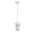 Outdoor chandelier on a chain 1xE27/60W/230V IP44 white